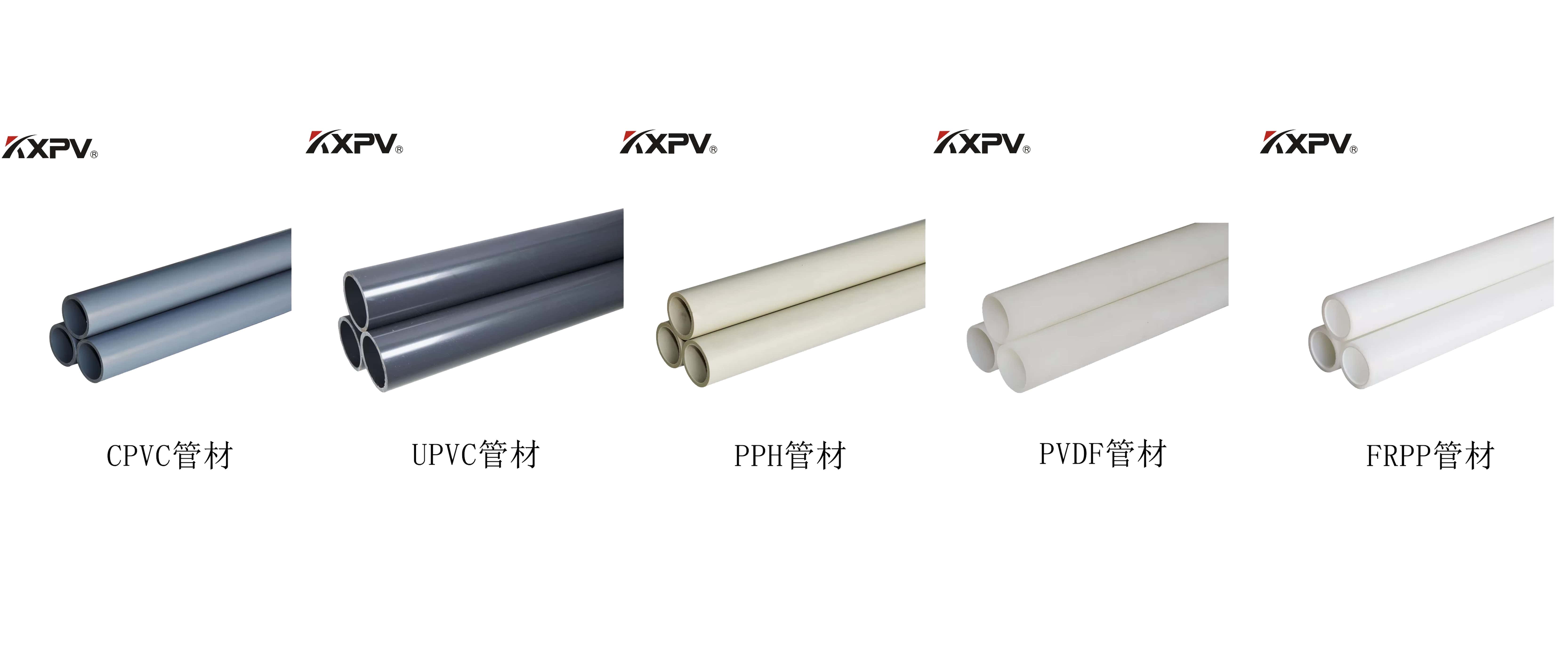 PVC、CPVC、UPVC、PP、FRP的區(qū)別及特點